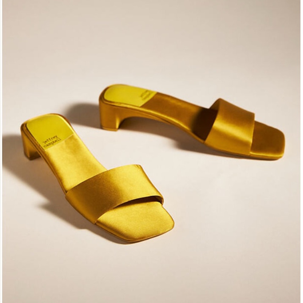 Jeffrey Campbell Gold Heeled Sandals